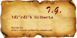 Török Gilberta névjegykártya